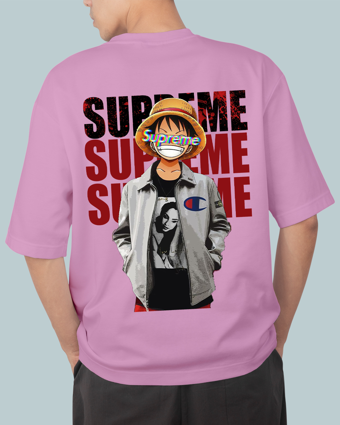 Cool Luffy Anime Oversized T shirt