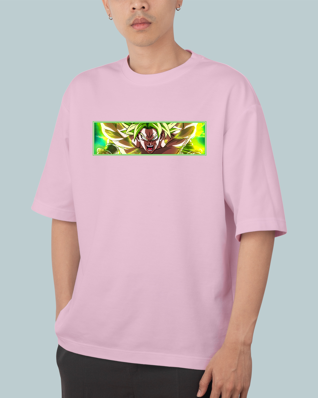 DBZ Broly Print Oversized Tshirt