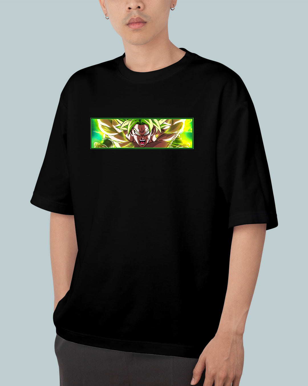 DBZ Broly Print Oversized Tshirt