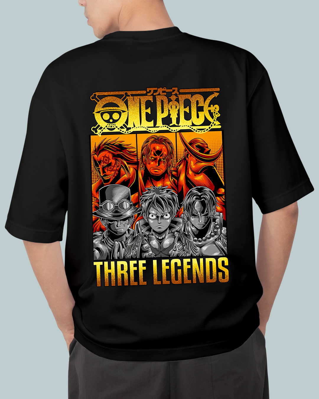 Three Legends Onepiece Print Oversized Tshirt