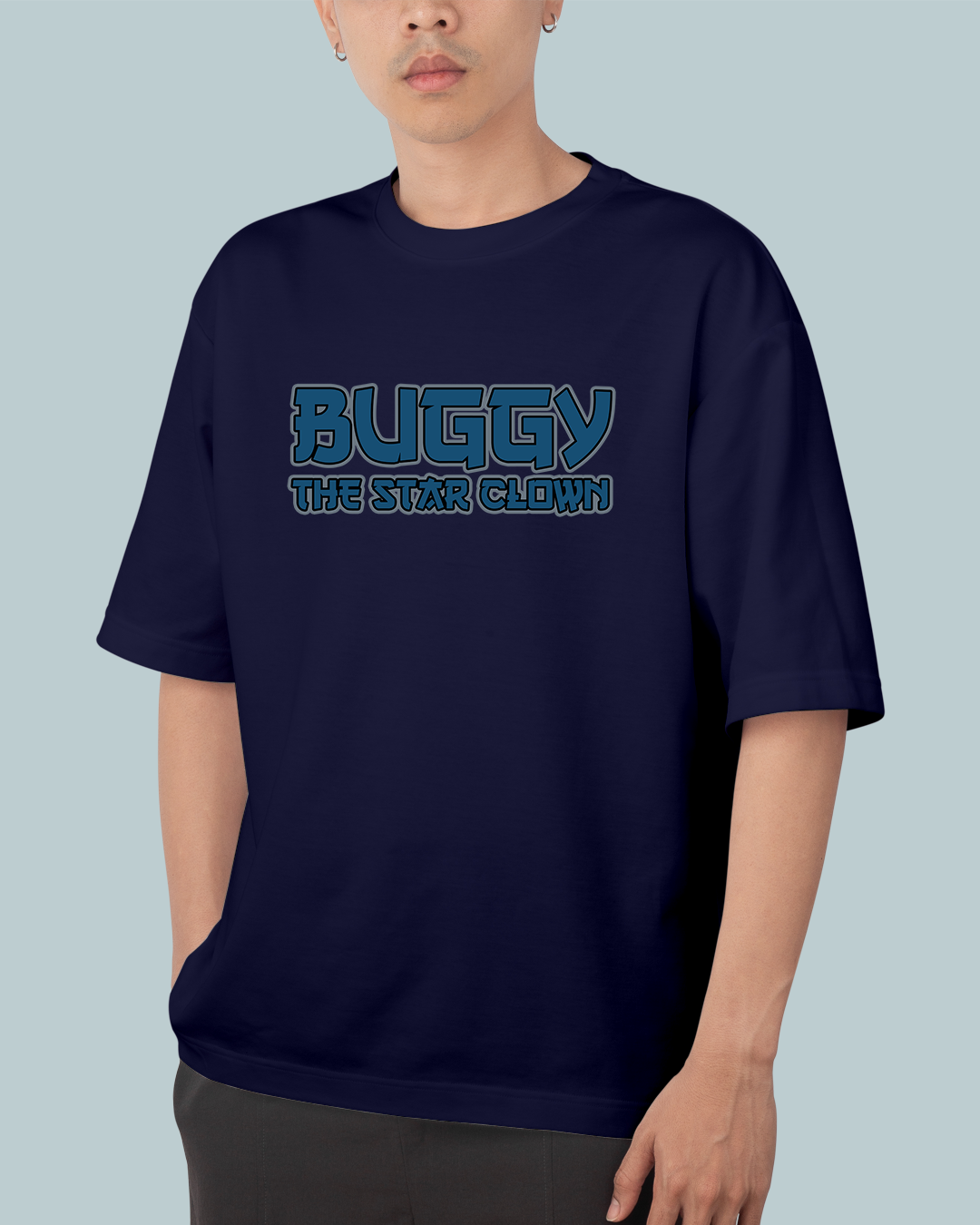 Luffy & Buggy Anime Oversized T Shirt