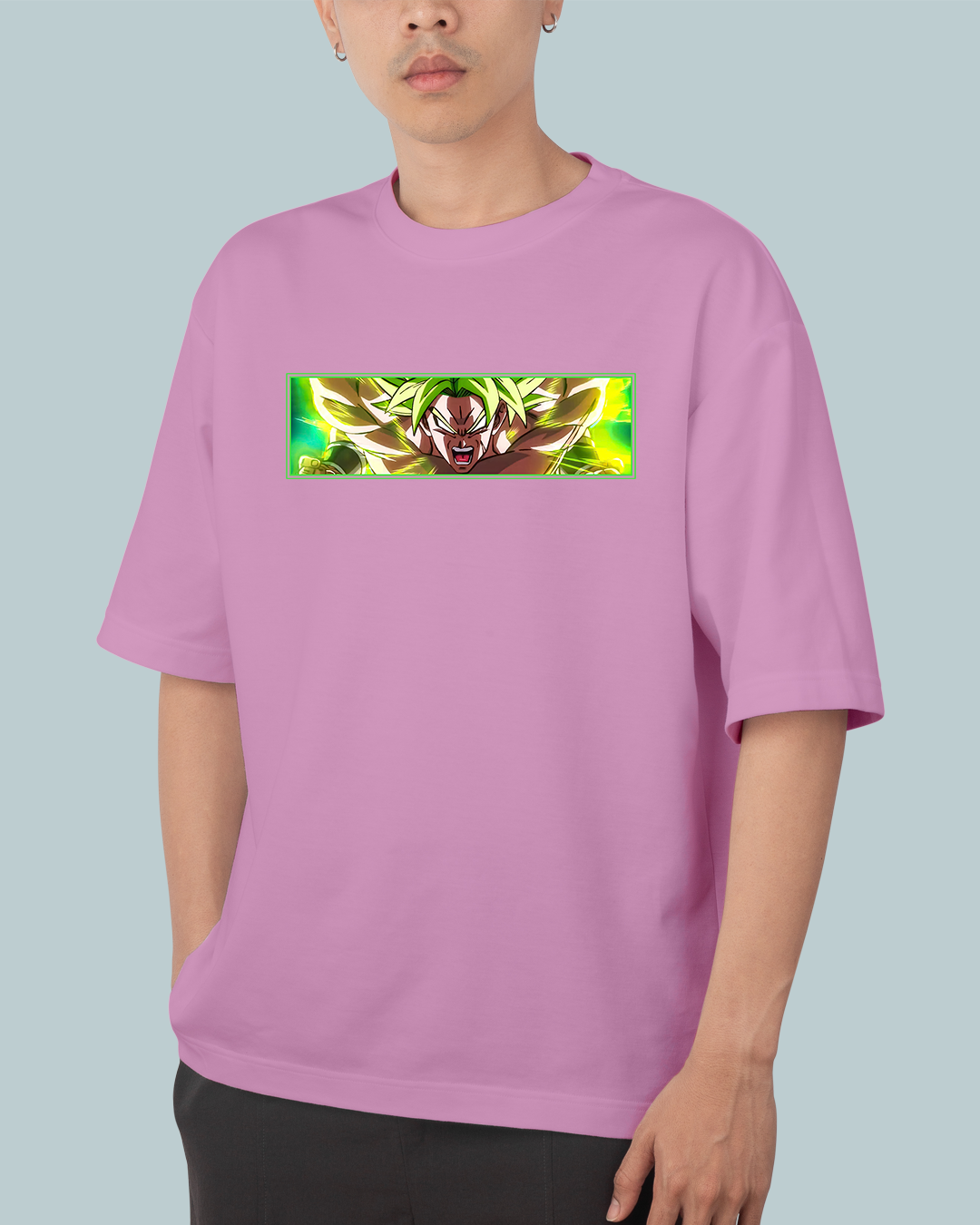 DBZ Broly Print Oversized Tshirt