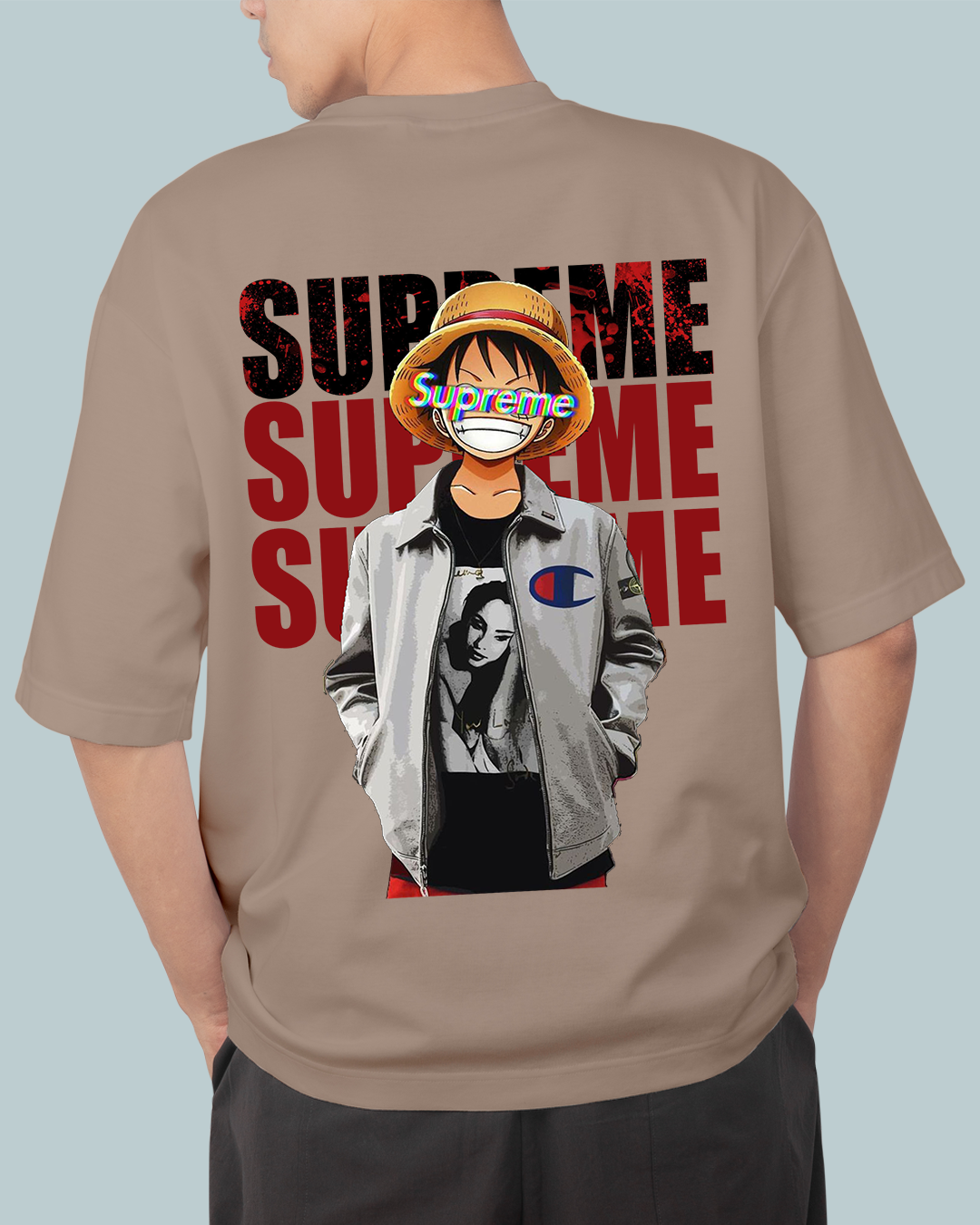 Cool Luffy Anime Oversized T shirt