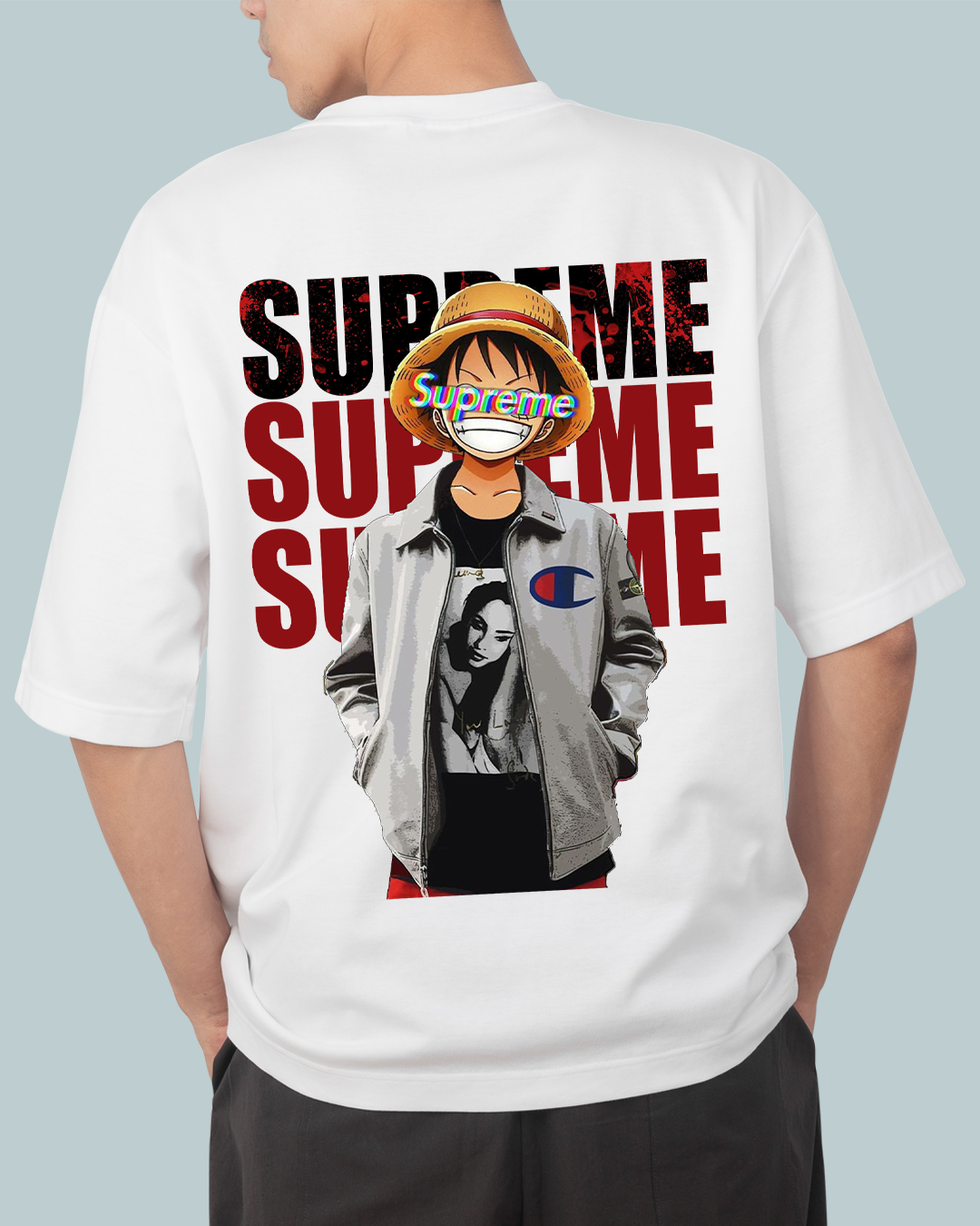 Cool Luffy Anime Oversized T shirt