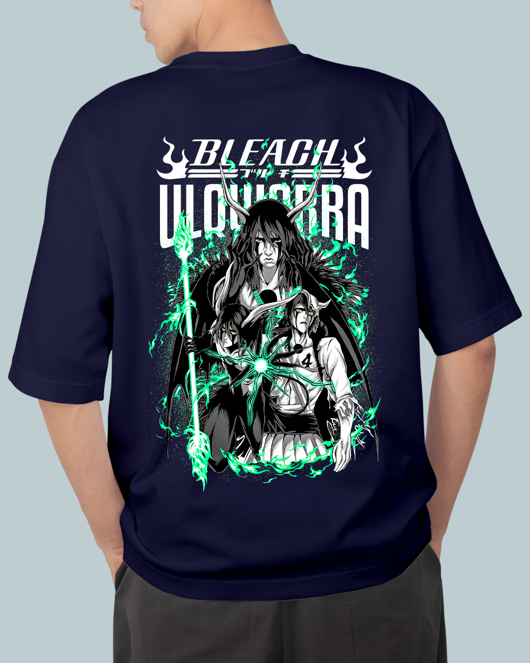 Bleach Print Oversized Tshirt