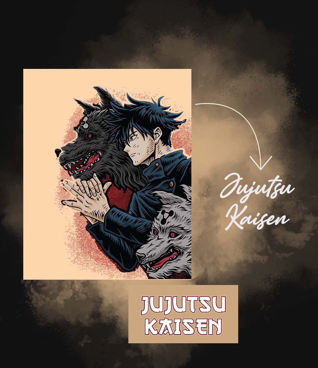 Jujutsu Kaisen Megumi Oversized Tshirt