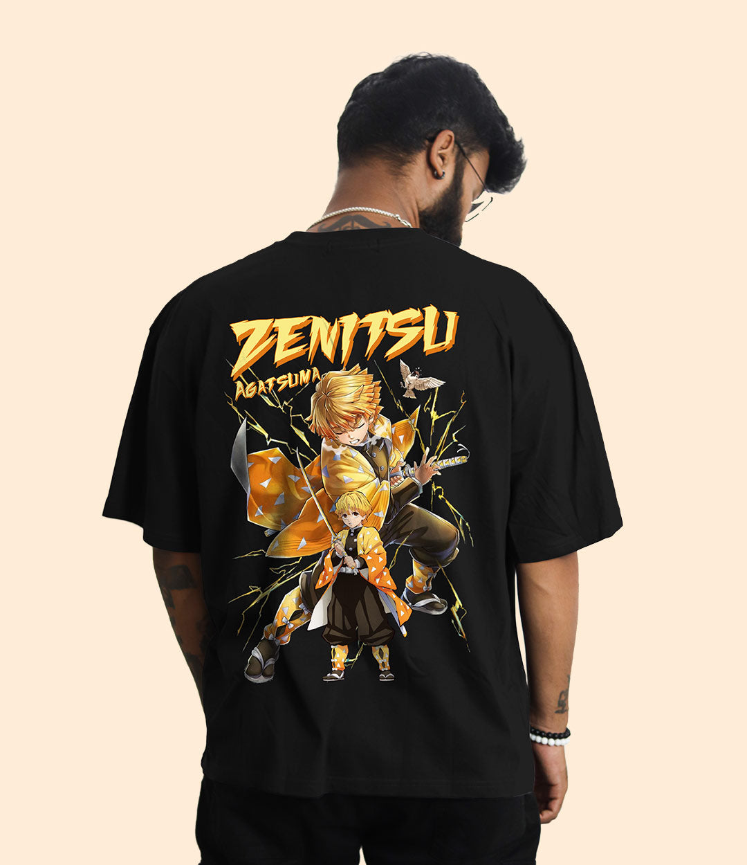 Zenitsu Demon Slayer Oversized Tshirt