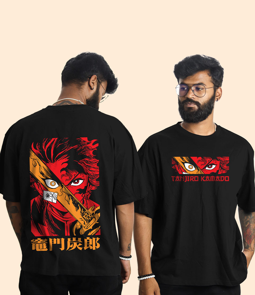 Tanjiro Kamado Demon Slayer Oversized Tshirt