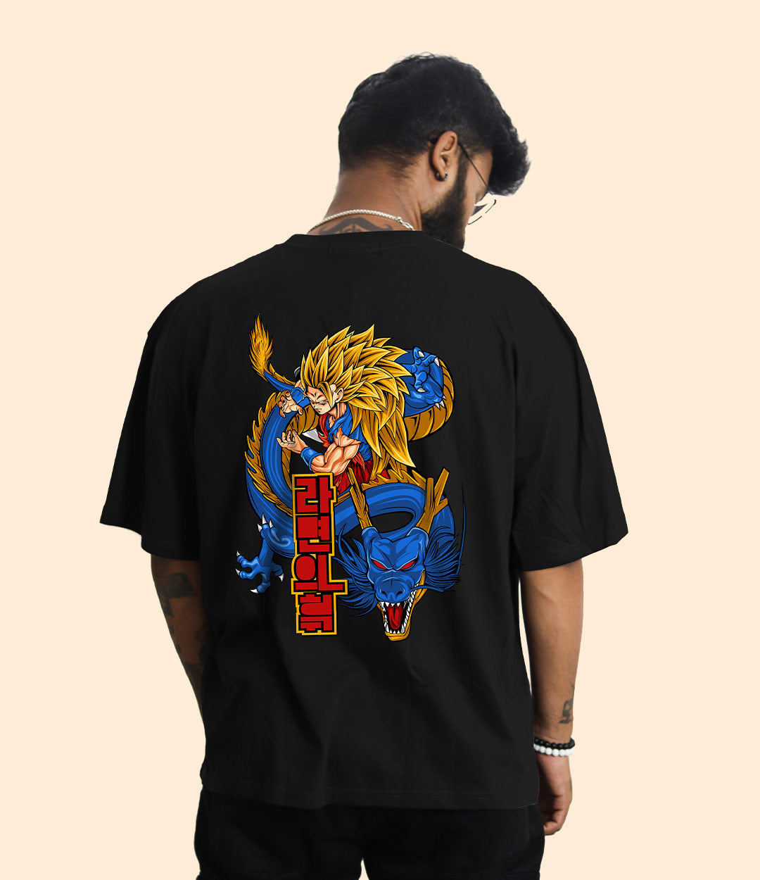 DBZ Goku Print Oversized T-Shirt | 100% Premium Cotton