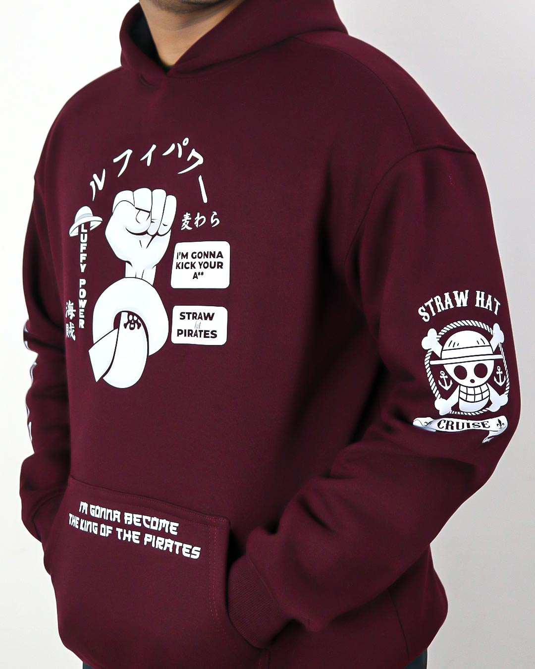 Gear 5 Luffy Onepiece Oversized Hoodie