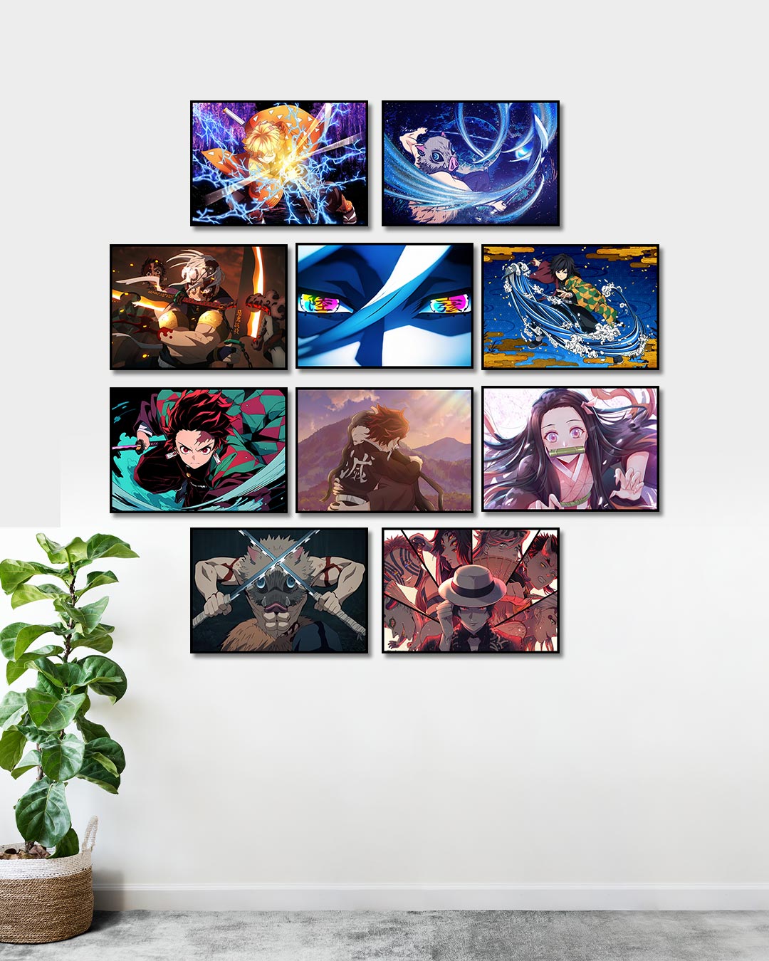 Demon Slayer Wall Posters- Pack of 10