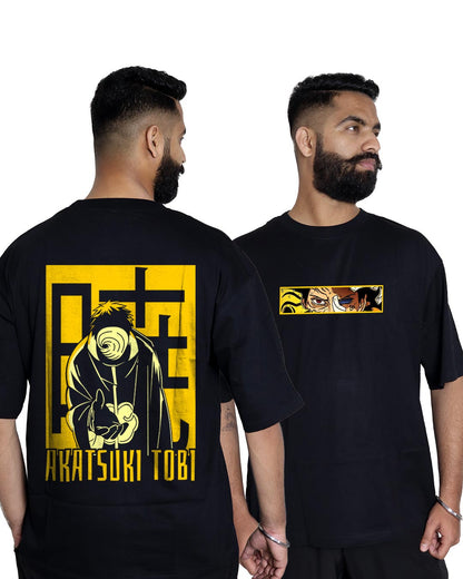 Akatsuki Tobi Naruto Print Oversized Tshirt