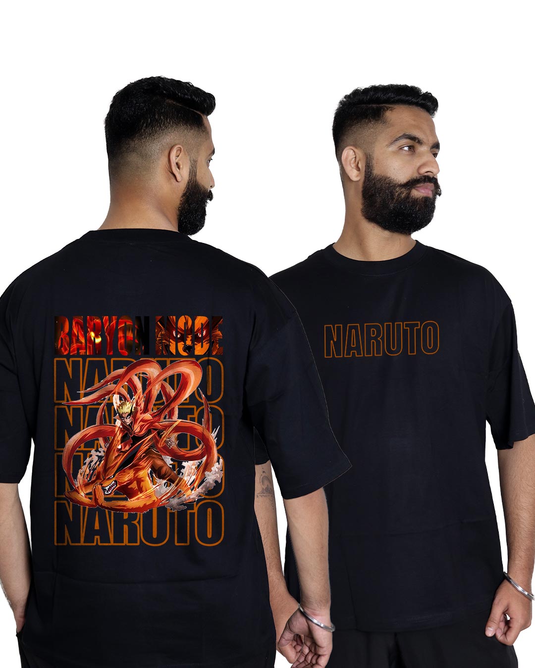 Baryon Mode Naruto Anime Oversized Tshirt