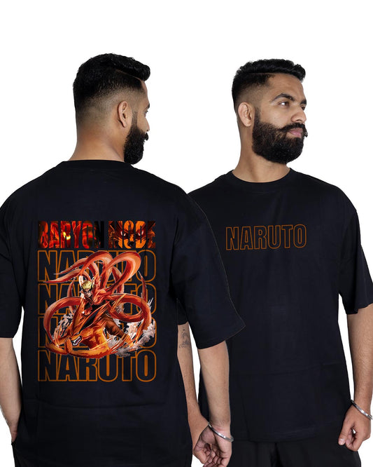 Baryon Mode Naruto Anime Oversized Tshirt