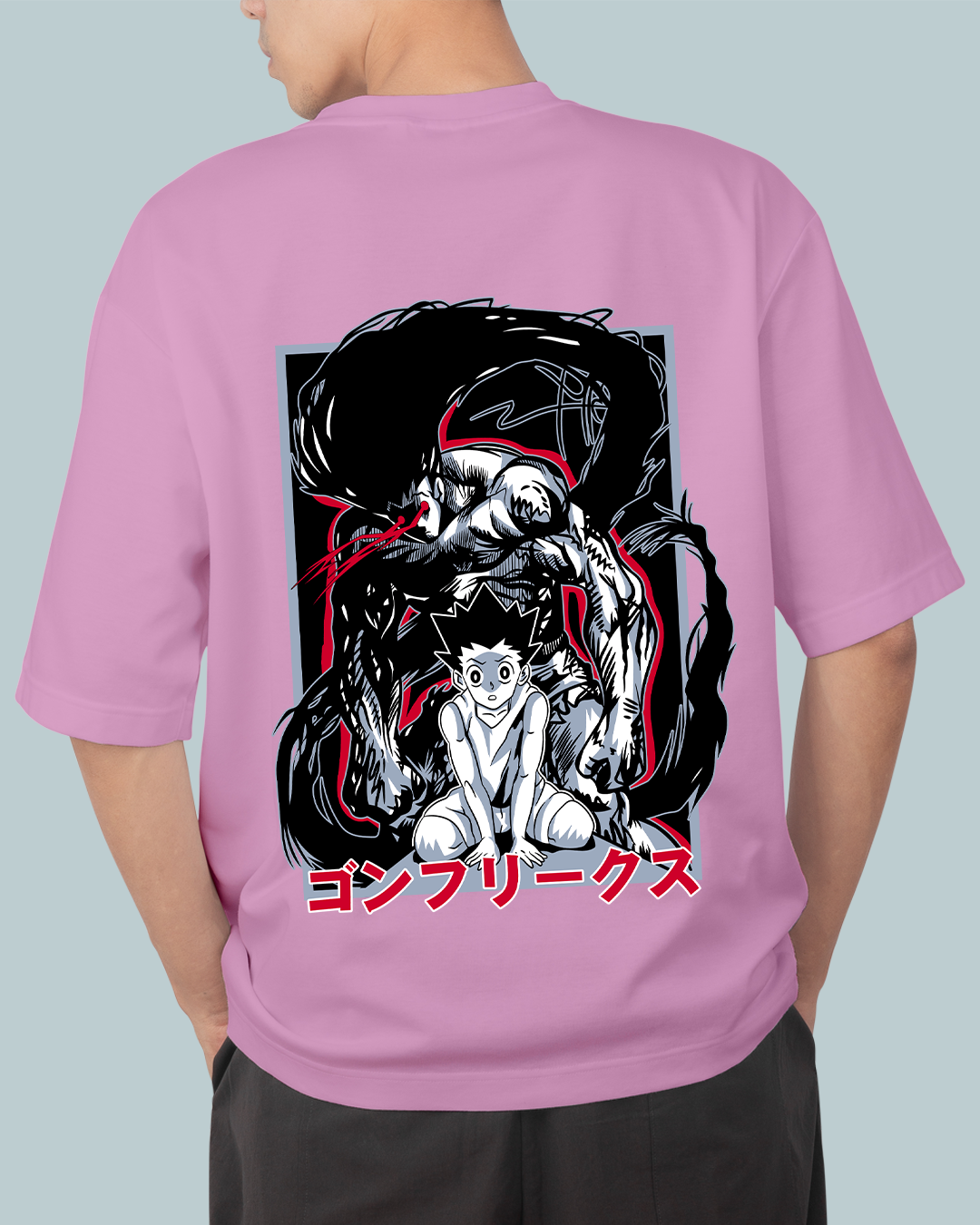 Hunter X Hunter Print Oversized T-Shirt