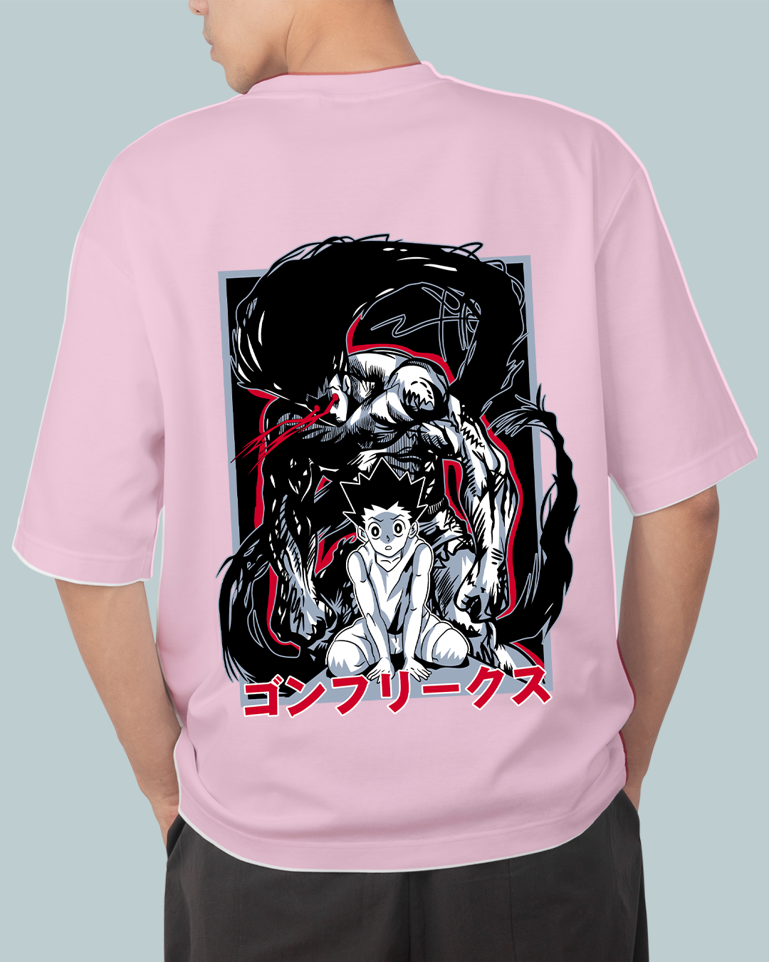 Hunter X Hunter Print Oversized T-Shirt