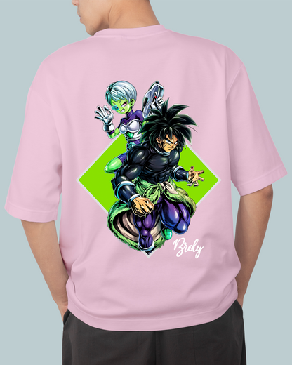 DBZ Broly Print Oversized Tshirt