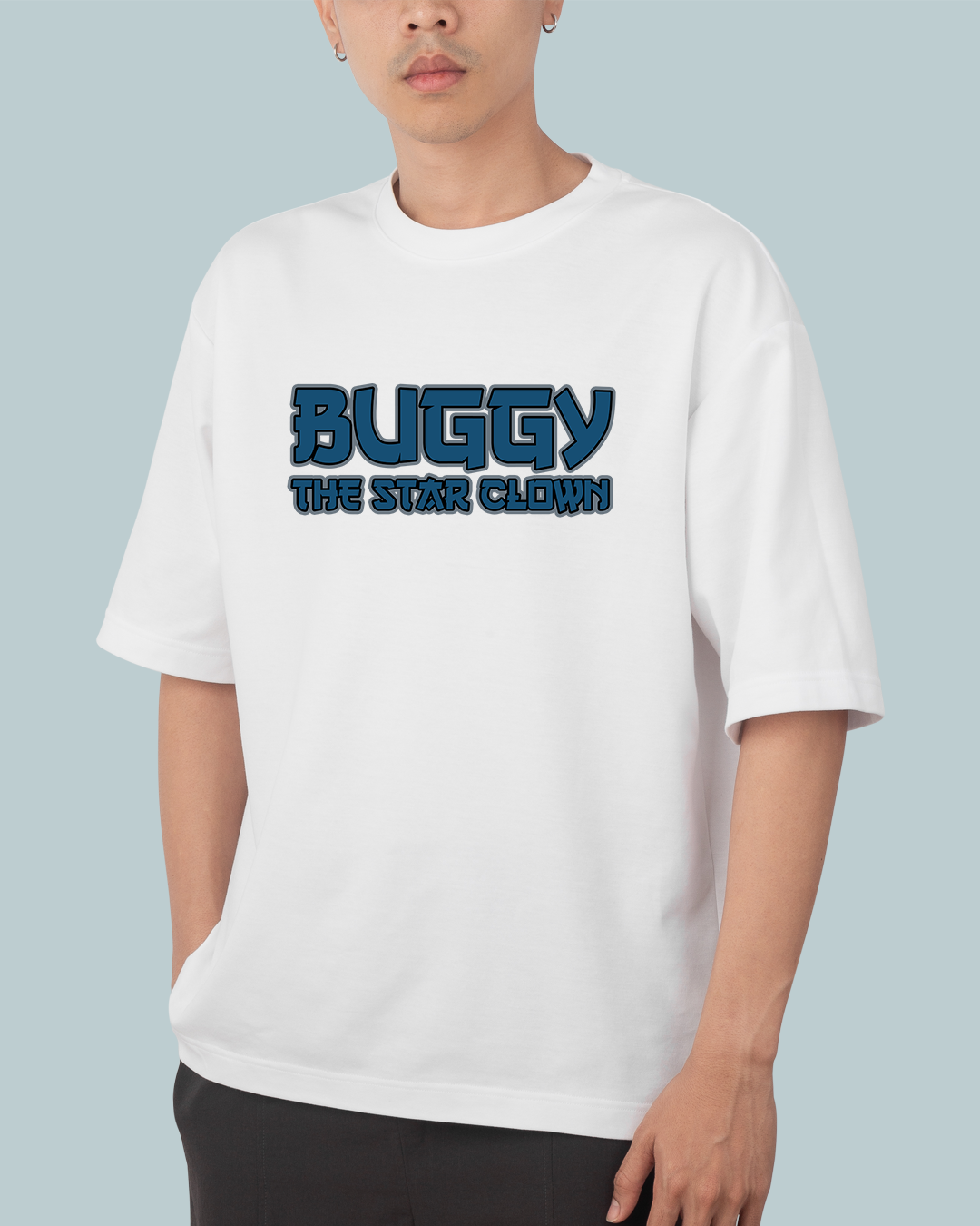 Luffy & Buggy Anime Oversized T Shirt