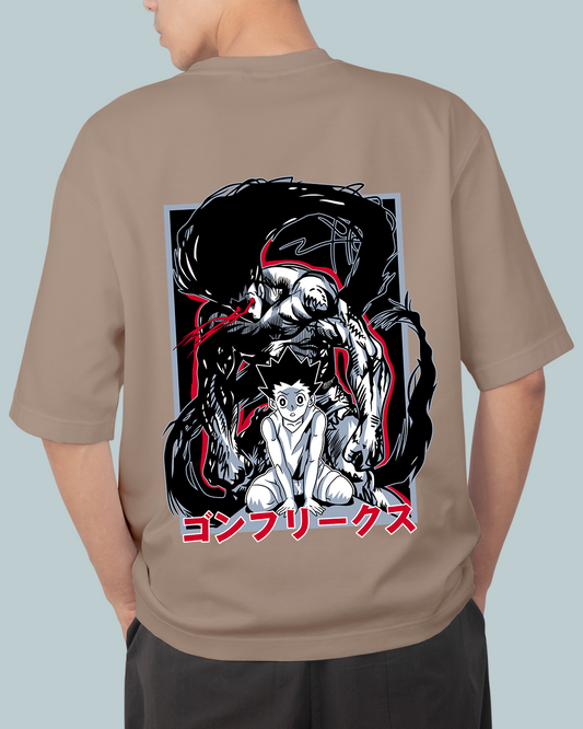 Hunter X Hunter Print Oversized T-Shirt