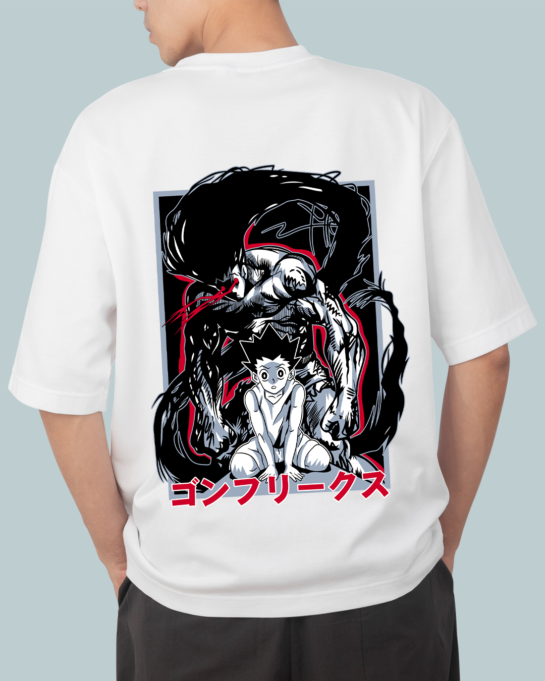 Hunter X Hunter Print Oversized T-Shirt