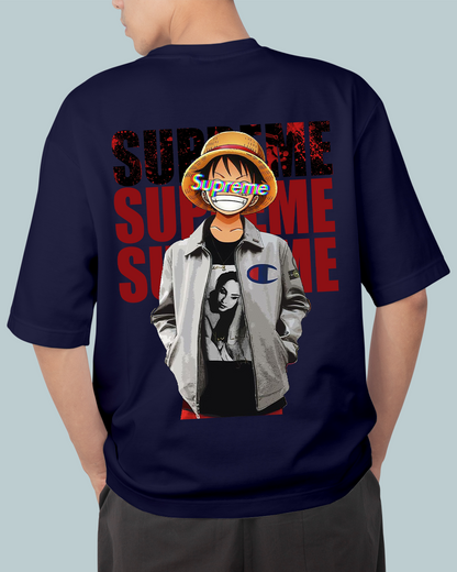 Cool Luffy Anime Oversized T shirt