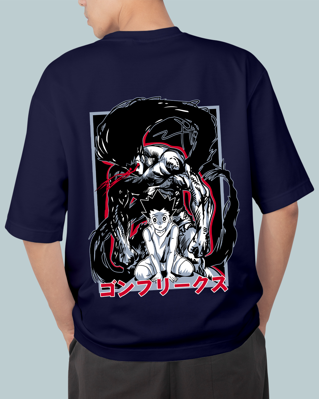 Hunter X Hunter Print Oversized T-Shirt