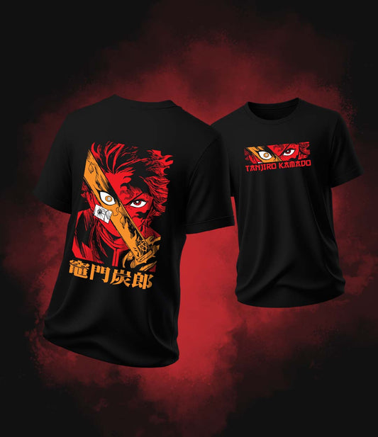 Tanjiro Kamado Demon Slayer Oversized Tshirt