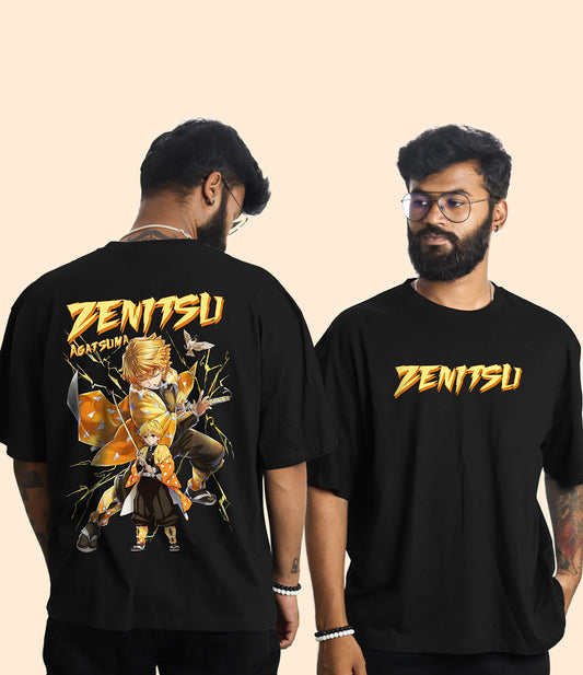 Zenitsu Demon Slayer Oversized Tshirt
