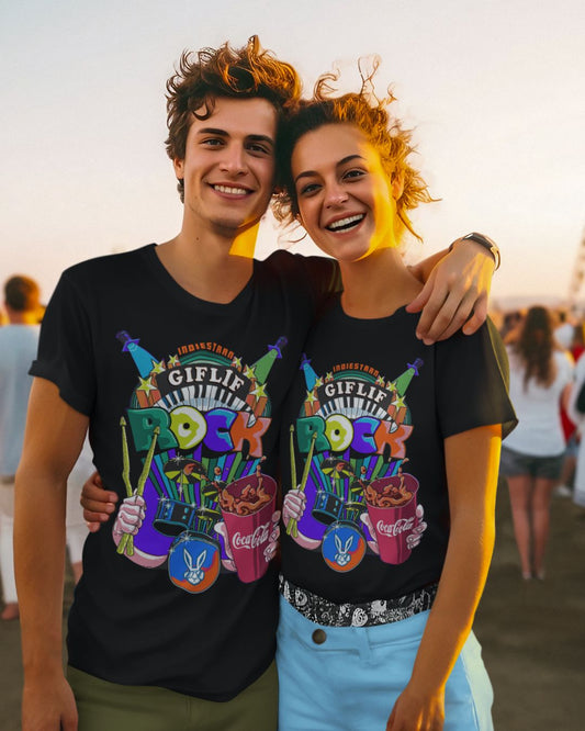 Giflif Rock Band Printed T-shirt