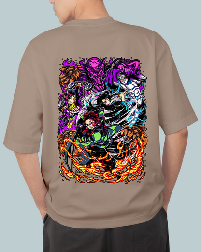 Swordsmith Village Arc Demon Slayer Print Oversized Tshirt